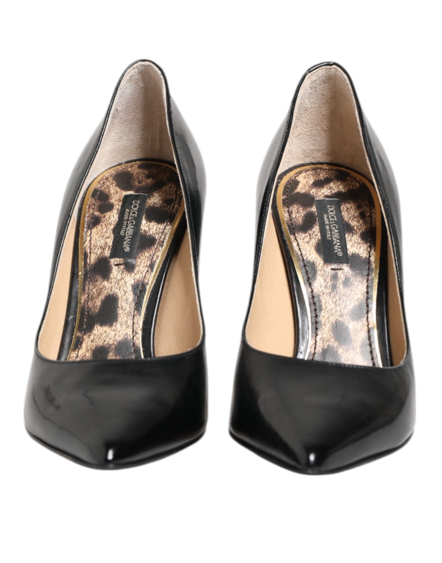 Dolce &amp; Gabbana Pumps aus schwarzem Kalbsleder mit Stilettoabsatz