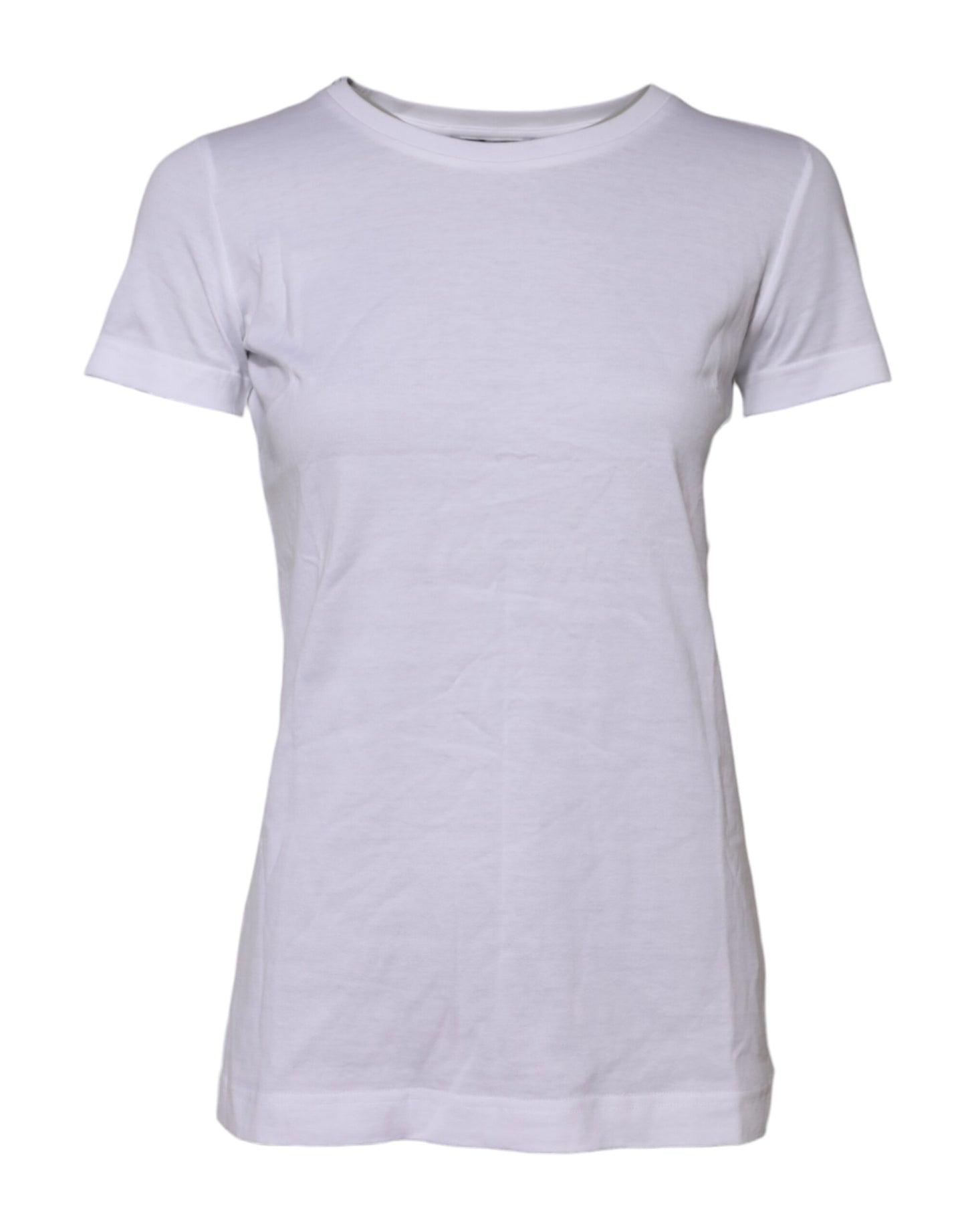 Dolce & Gabbana White Short Sleeves Crew Neck Top T-shirt