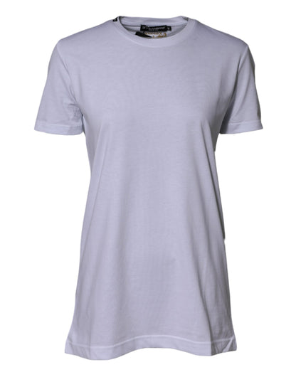 Dolce &amp; Gabbana Weißes Goodluck 2023 T-Shirt mit Rundhalsausschnitt aus Baumwolle