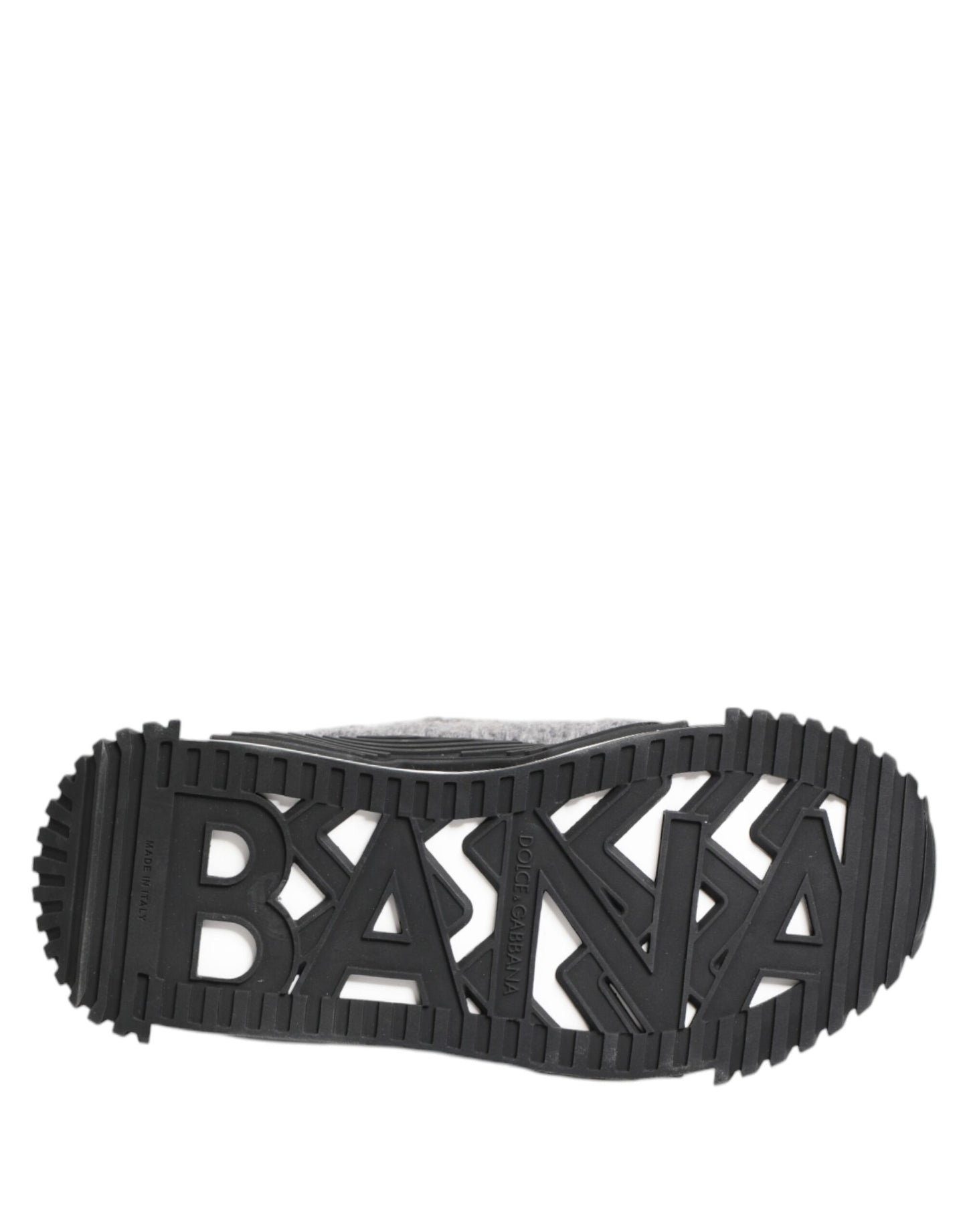 Dolce &amp; Gabbana Schwarz Grau NS1 Low Top Sneakers Schuhe