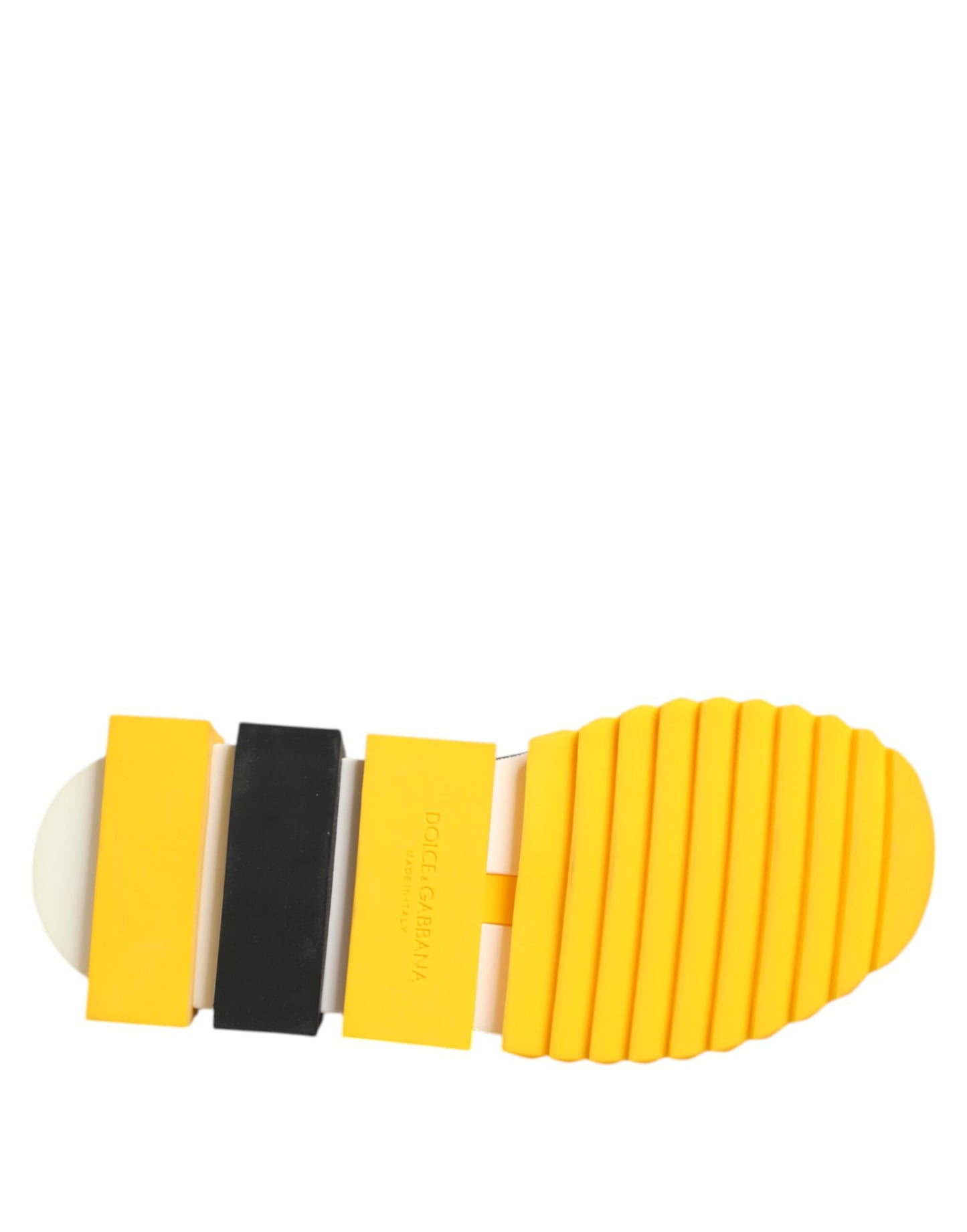 Dolce & Gabbana Yellow Black Sorrento Socks Sneakers Shoes