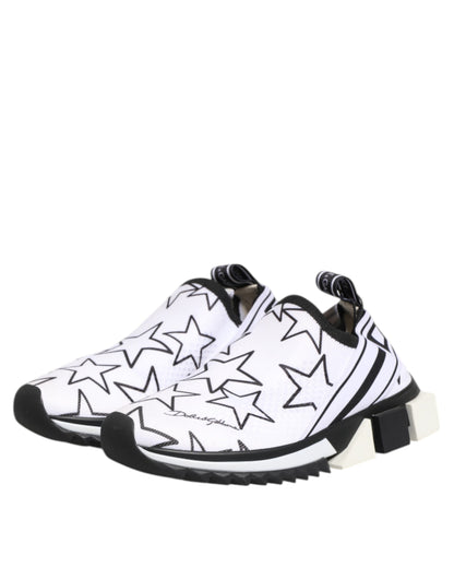 Dolce &amp; Gabbana Sorrento Low Top Sneakers mit weißen Sternen