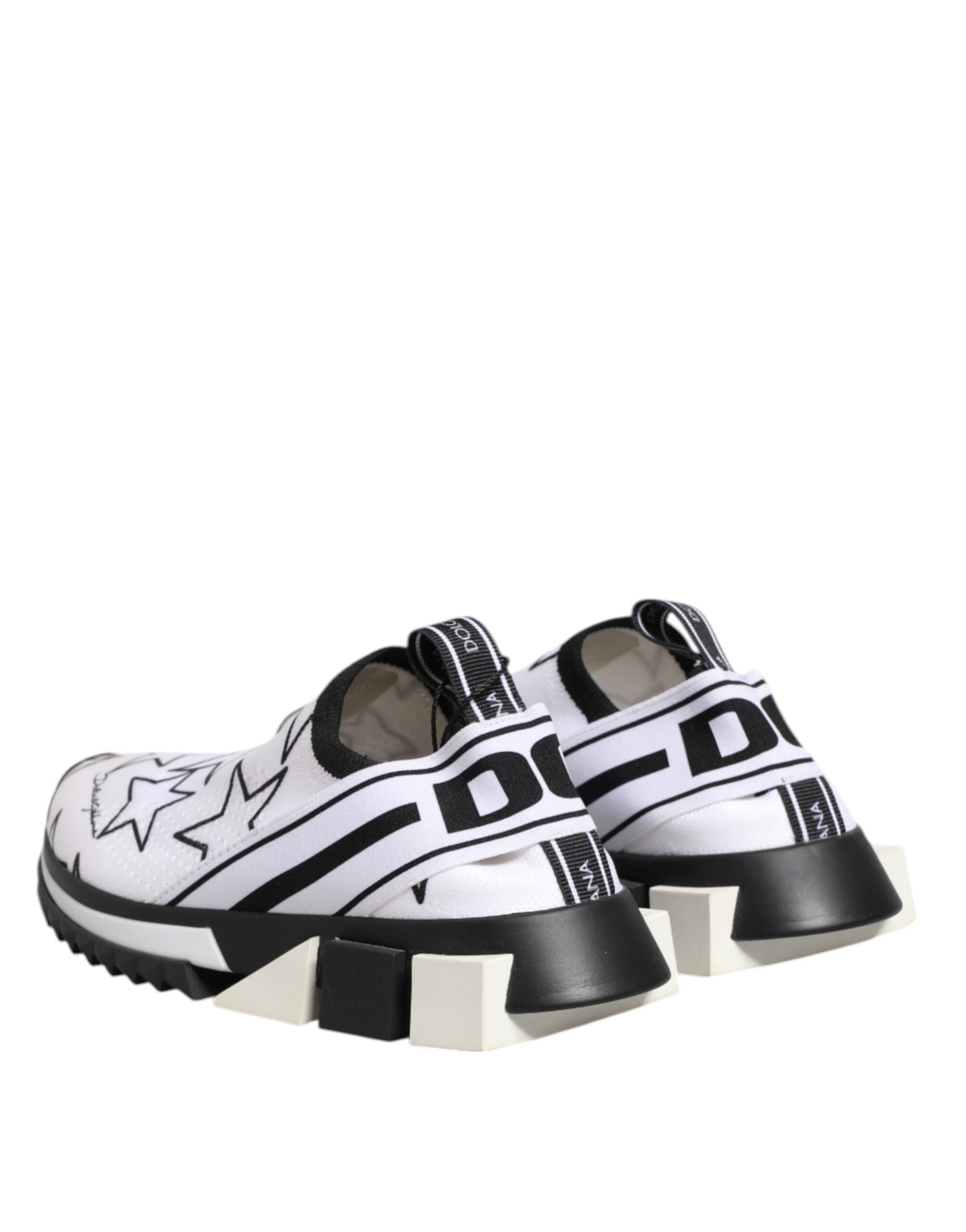 Dolce &amp; Gabbana Sorrento Low Top Sneakers mit weißen Sternen