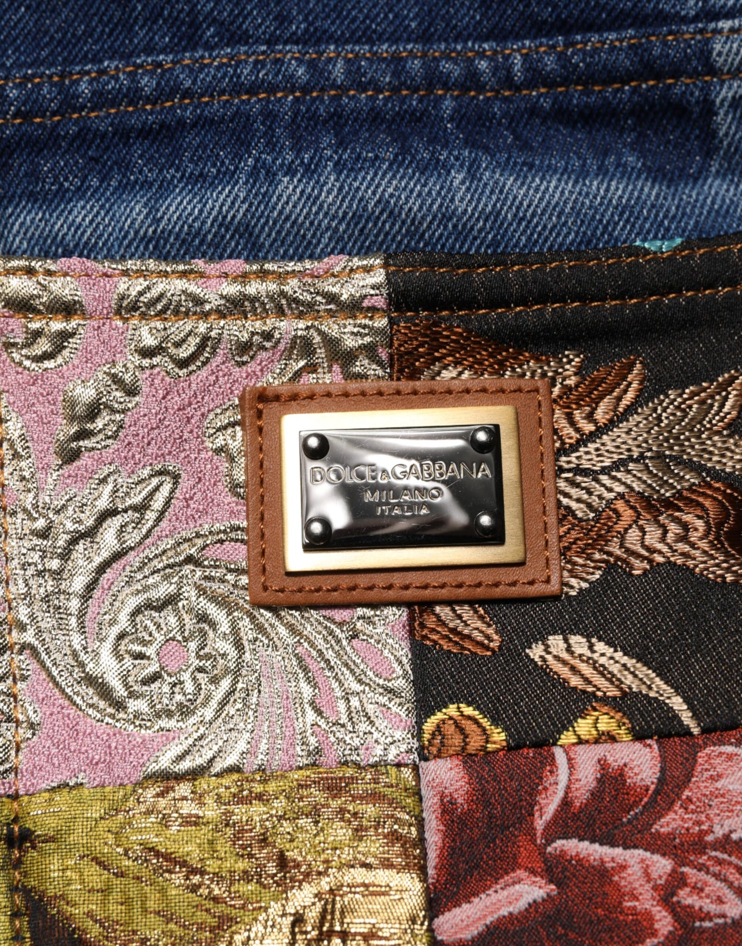 Dolce &amp; Gabbana Blaue zerfetzte Jeans mit hoher Taille für Damen