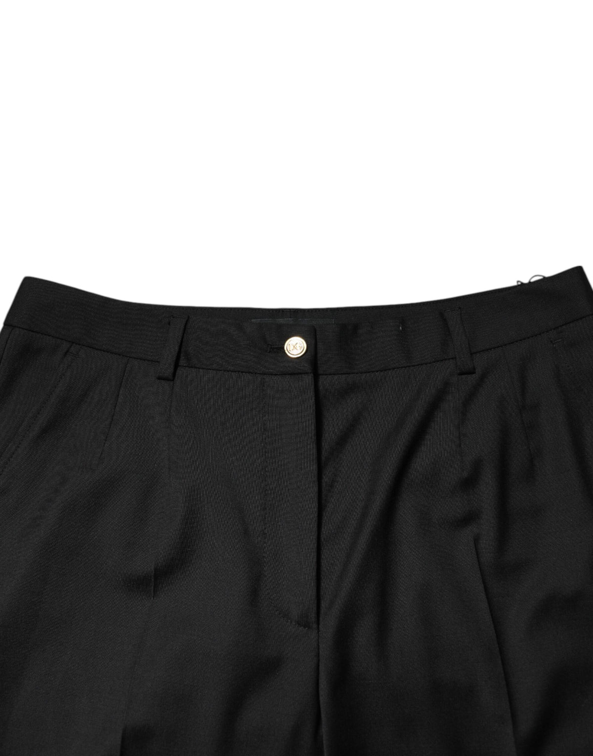Dolce &amp; Gabbana Schwarze konische Polyesterhose für Damen
