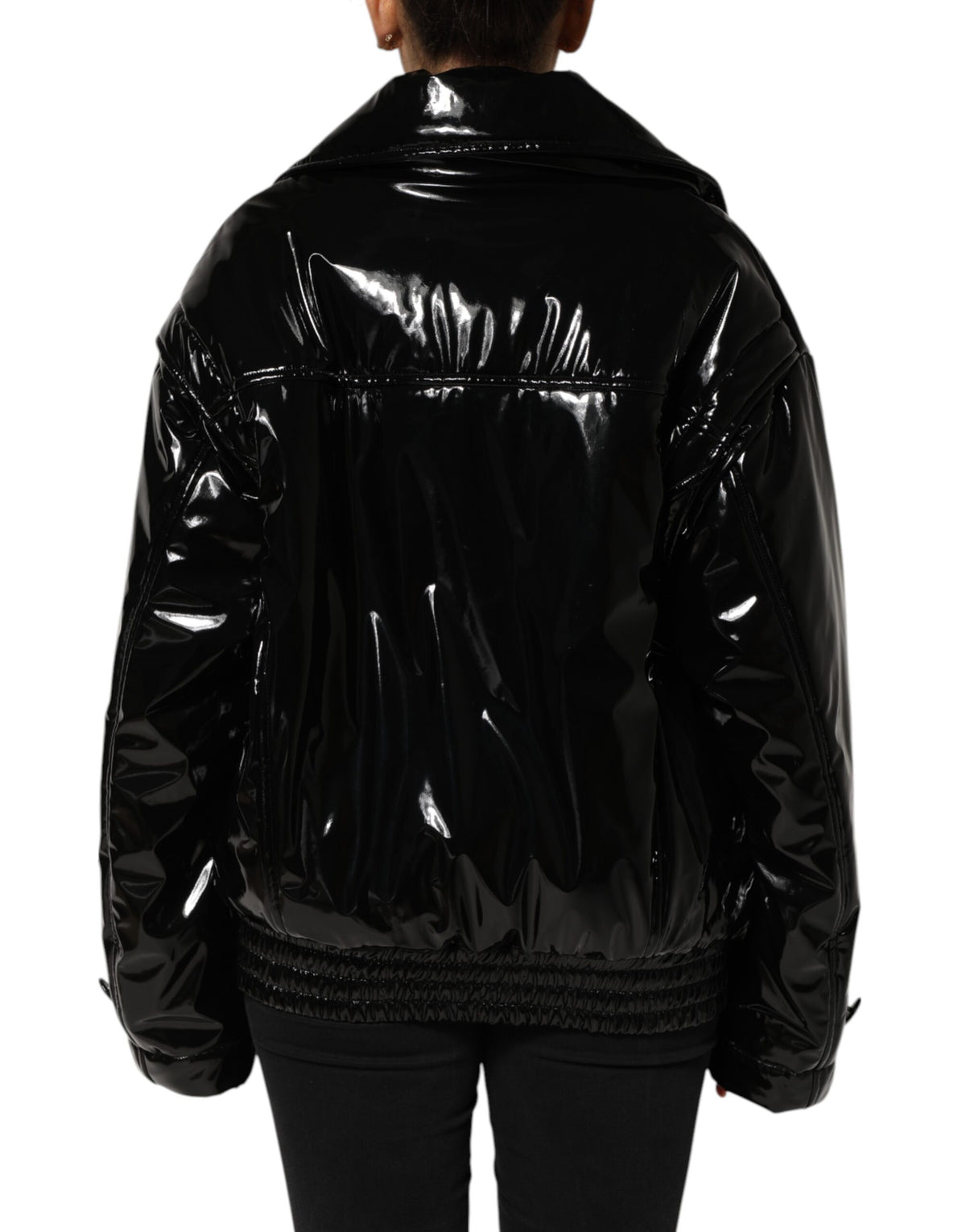 Dolce &amp; Gabbana – Schwarze Steppjacke aus Polyester