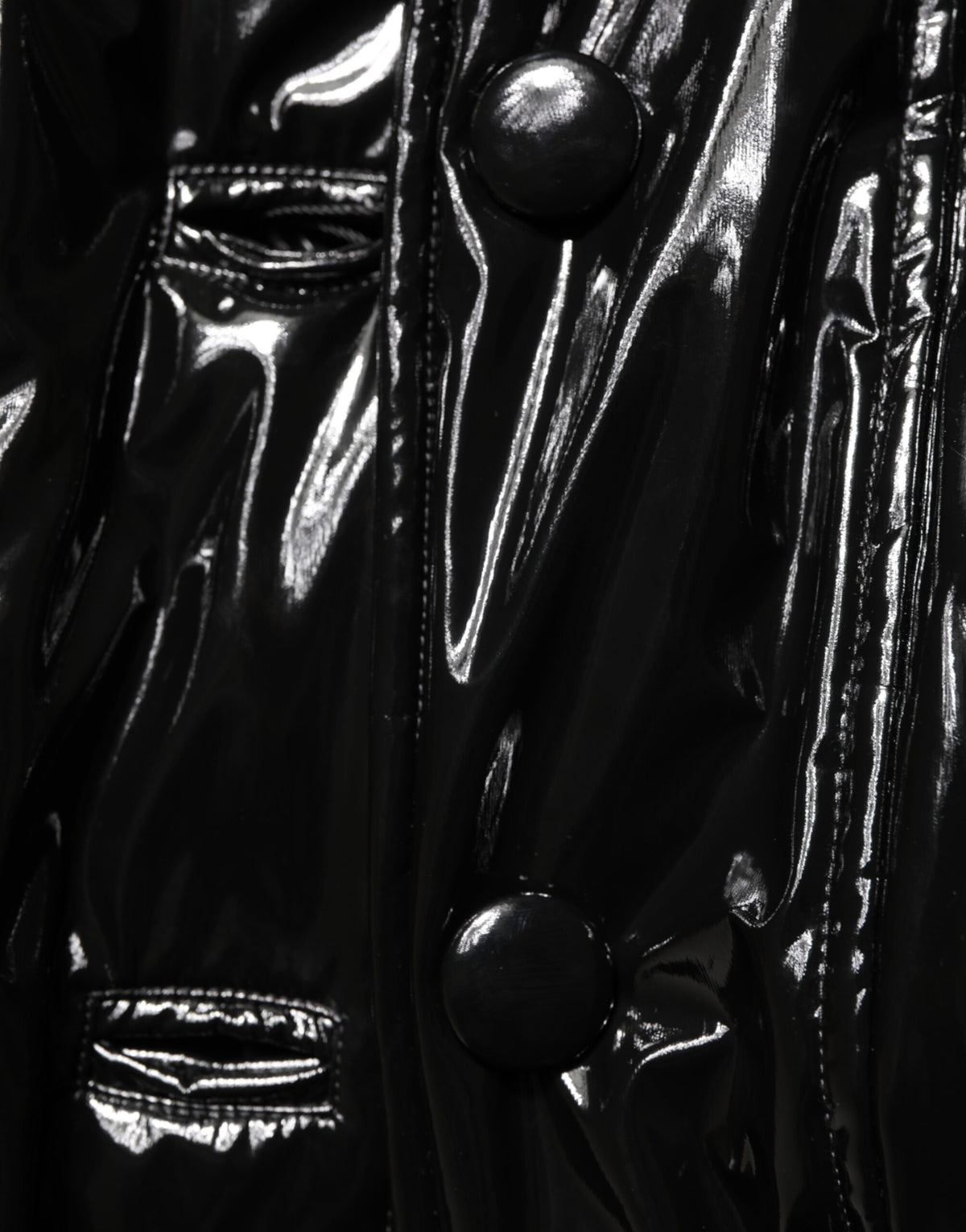 Dolce &amp; Gabbana – Schwarze Steppjacke aus Polyester