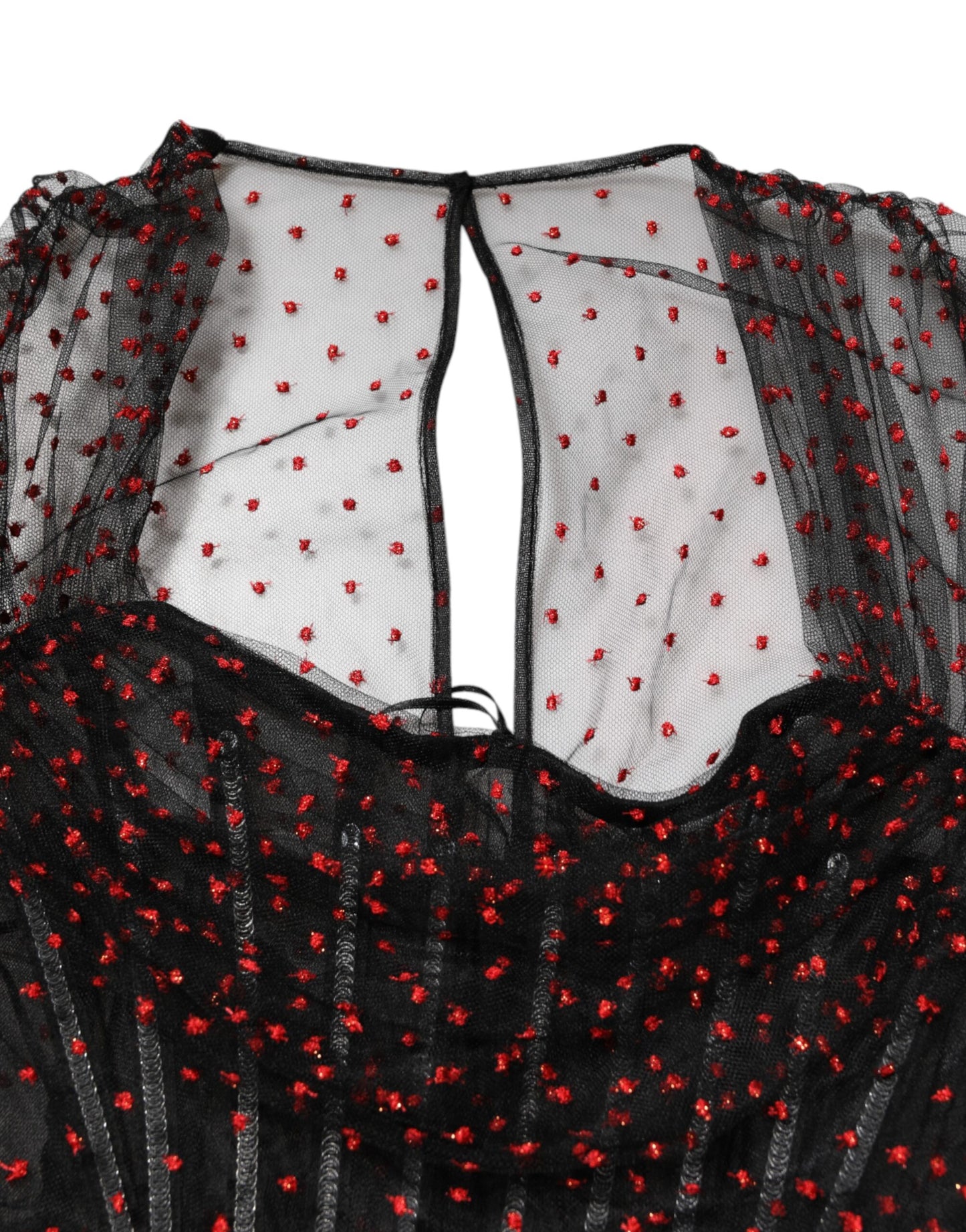 Dolce &amp; Gabbana – Schwarzes, langärmliges Etui-Minikleid mit Spitzenbesatz