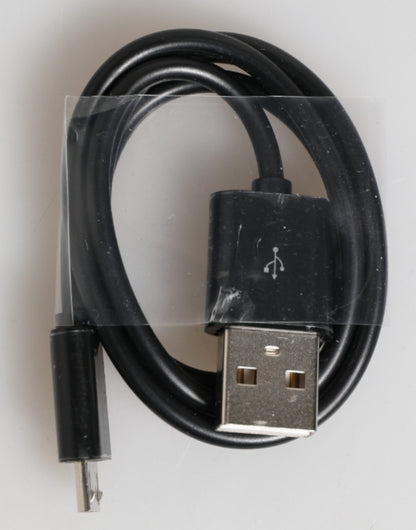 Dolce & Gabbana Black Leather Exotic Skin 3000mAh Power Bank Charger USB