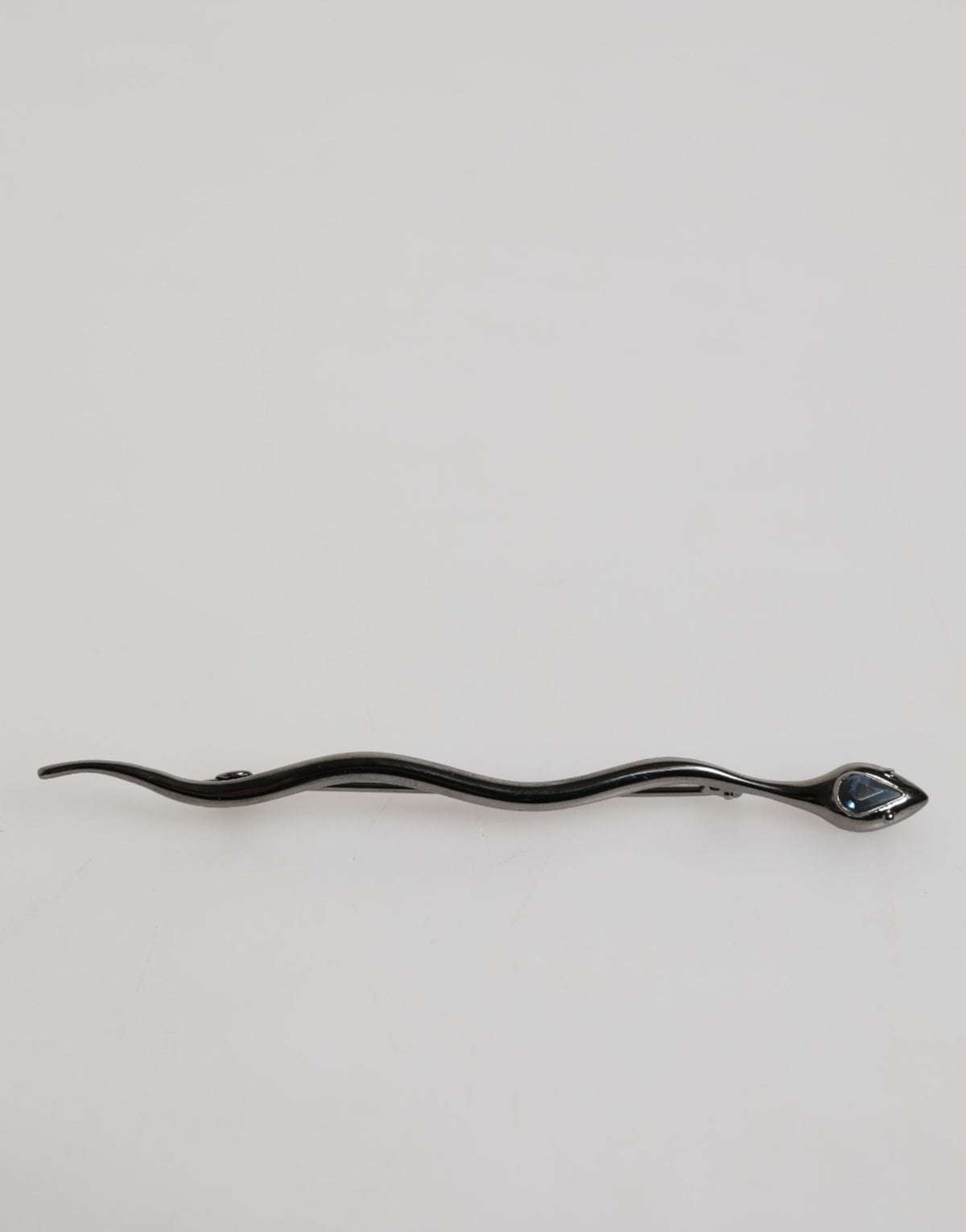 Dolce &amp; Gabbana Schwarze Messing-Kristall-Spilla-Serpente-Herrenbrosche