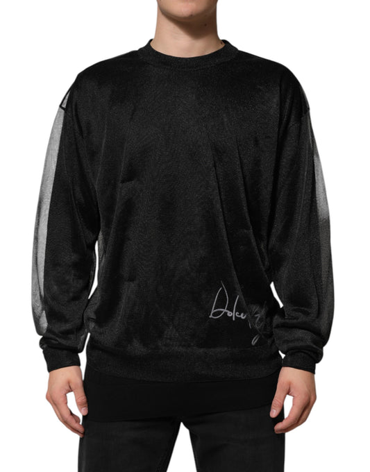 Dolce &amp; Gabbana Schwarzer Polyester-Pullover