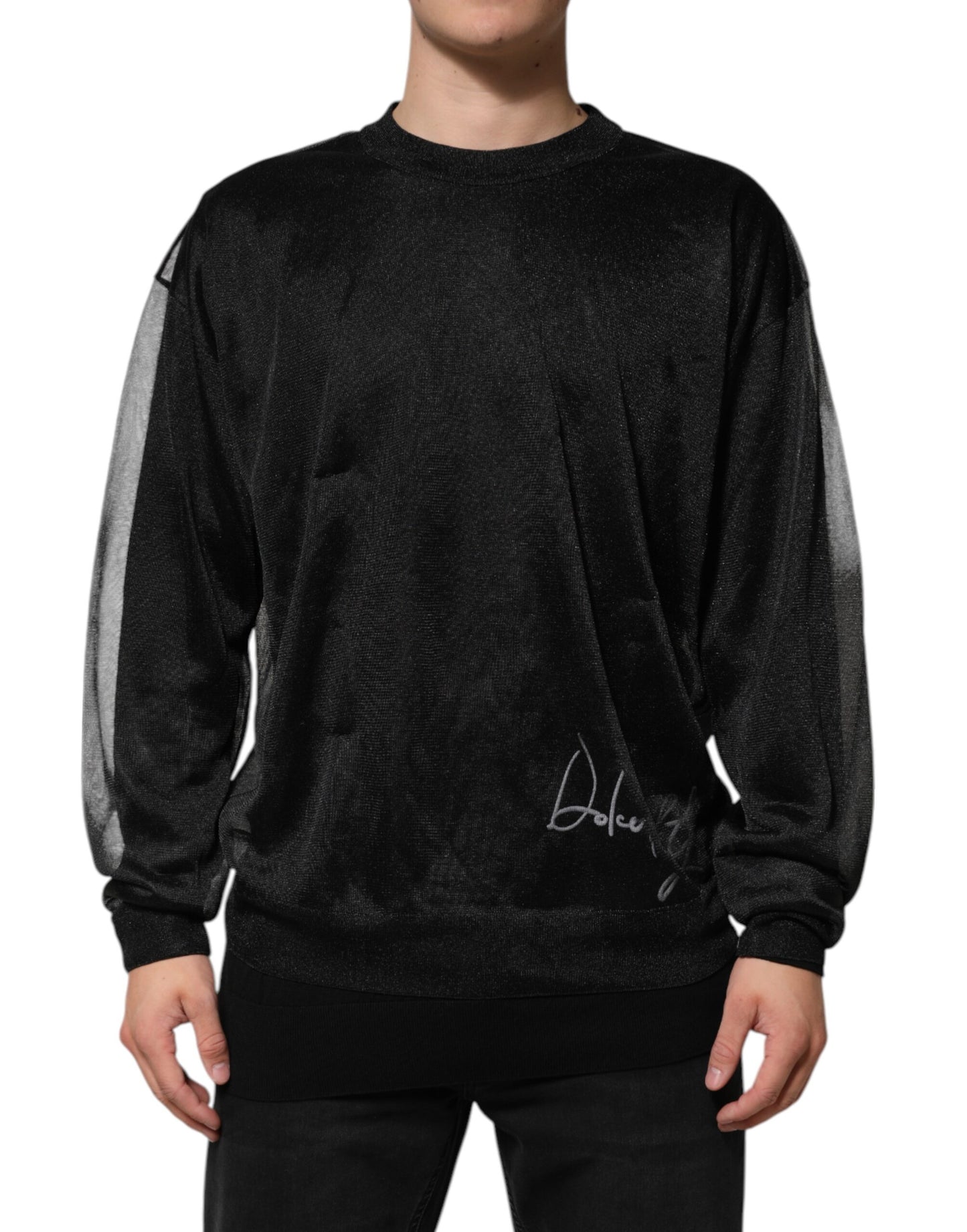 Dolce &amp; Gabbana Schwarzer Polyester-Pullover