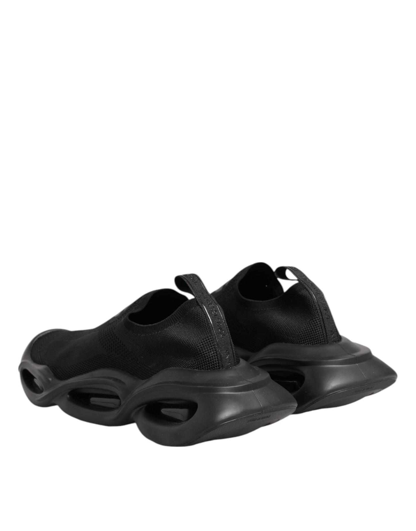 Dolce &amp; Gabbana – Schwarze Slip-On-Wave-Low-Top-Sneaker für Herren