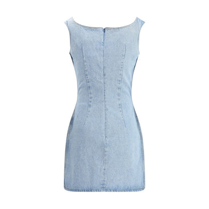 Magda Butrym Light Blue Cotton Casual Dress