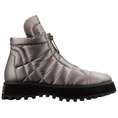 Dolce &amp; Gabbana Grauer Nylon-Herrenstiefel