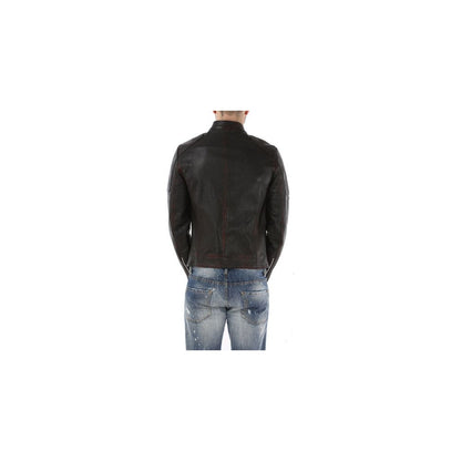 Dolce &amp; Gabbana Schwarze Ziegenlederjacke für Herren