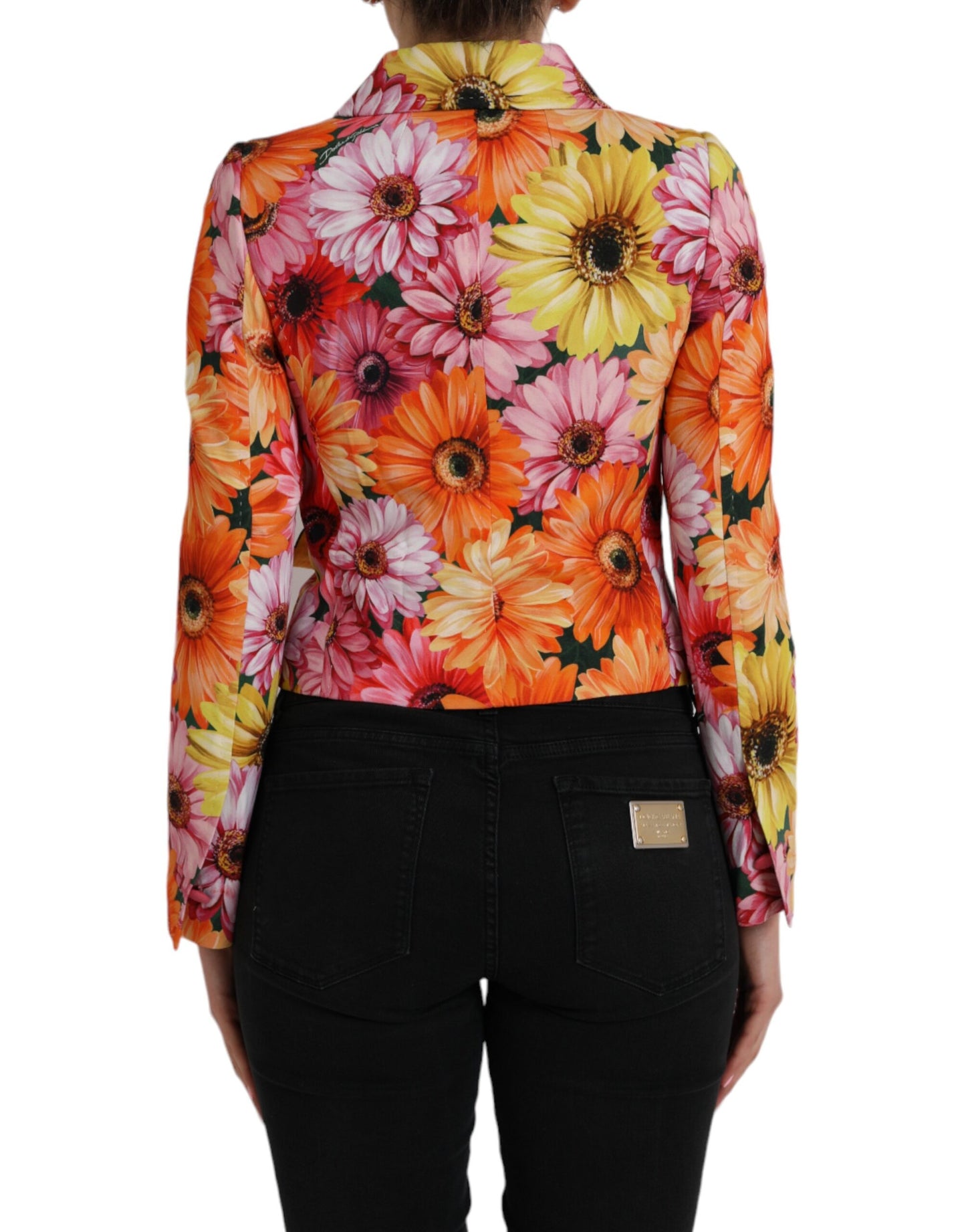 Dolce &amp; Gabbana Mehrfarbige Jacke mit Gänseblümchen-Print und Fantasie-Blumenmuster
