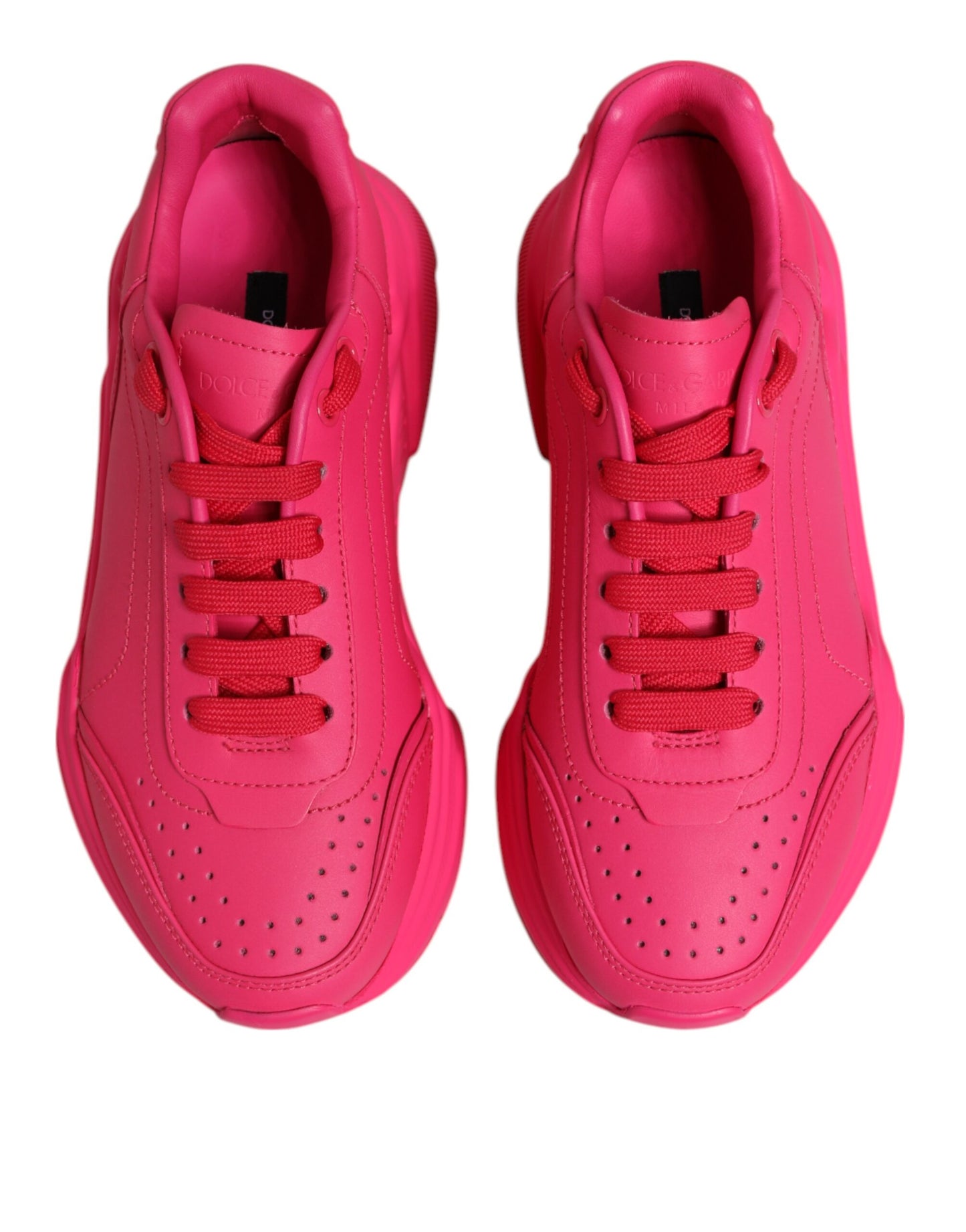 Dolce &amp; Gabbana – Daymaster – Niedrige Sneakers aus rosa Leder