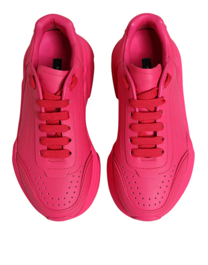 Dolce &amp; Gabbana – Daymaster – Niedrige Sneakers aus rosa Leder