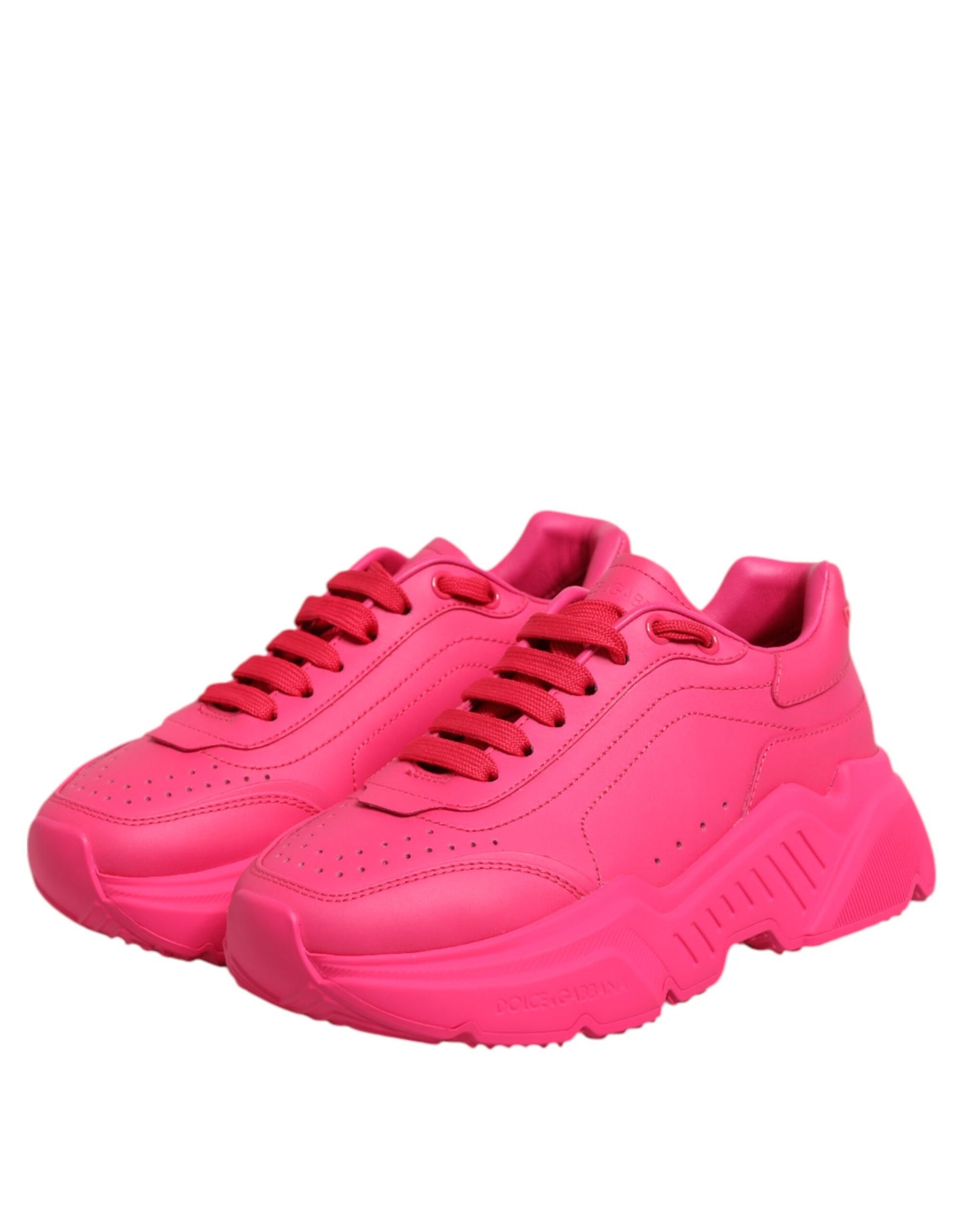 Dolce &amp; Gabbana – Daymaster – Niedrige Sneakers aus rosa Leder