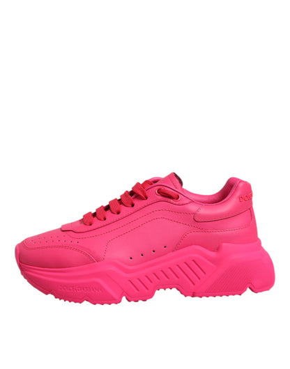 Dolce &amp; Gabbana – Daymaster – Niedrige Sneakers aus rosa Leder