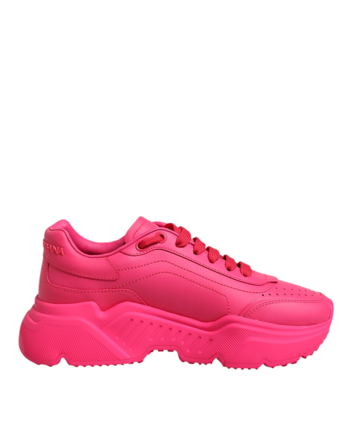 Dolce &amp; Gabbana – Daymaster – Niedrige Sneakers aus rosa Leder