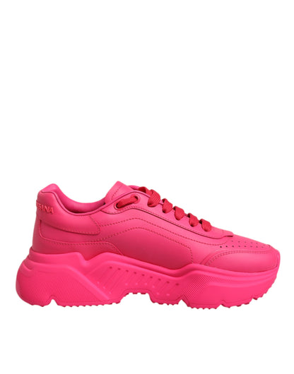 Dolce &amp; Gabbana – Daymaster – Niedrige Sneakers aus rosa Leder