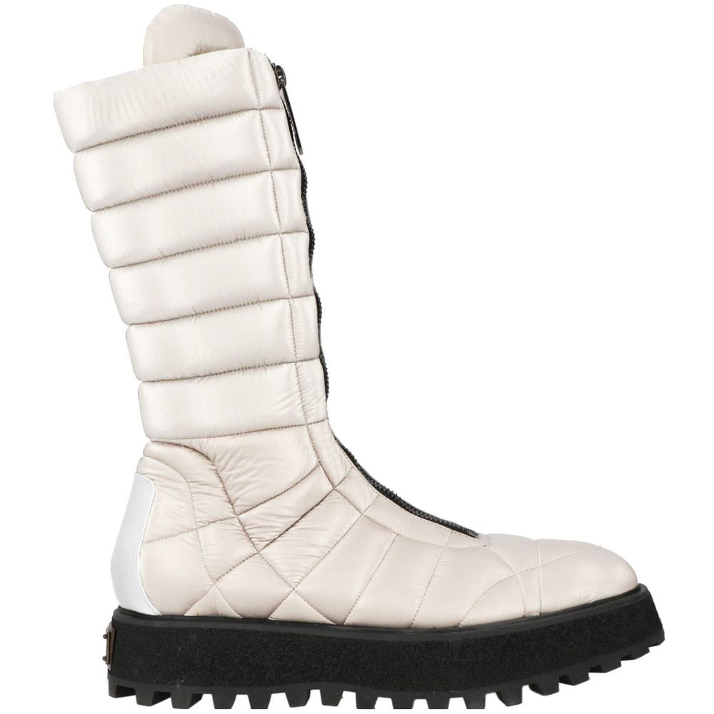 Dolce &amp; Gabbana Weißer Nylon-Herrenstiefel
