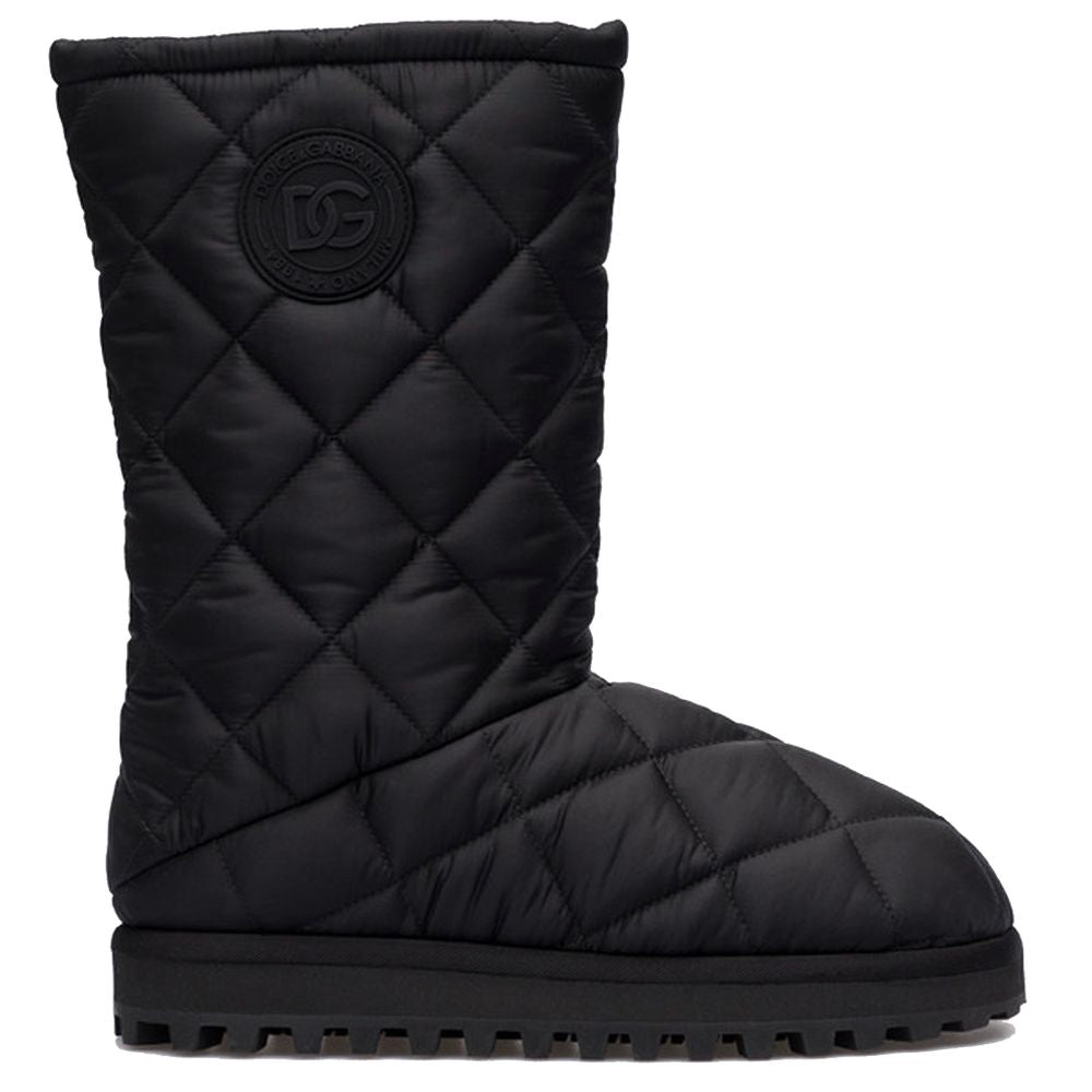 Dolce &amp; Gabbana – Schwarze Nylonstiefel für Herren