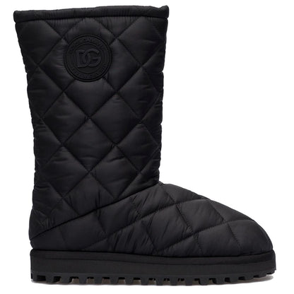 Dolce &amp; Gabbana – Schwarze Nylonstiefel für Herren