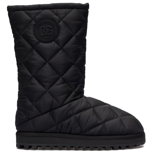 Dolce &amp; Gabbana – Schwarze Nylonstiefel für Herren