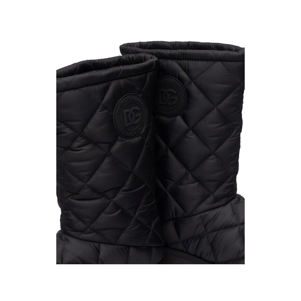 Dolce &amp; Gabbana – Schwarze Nylonstiefel für Herren