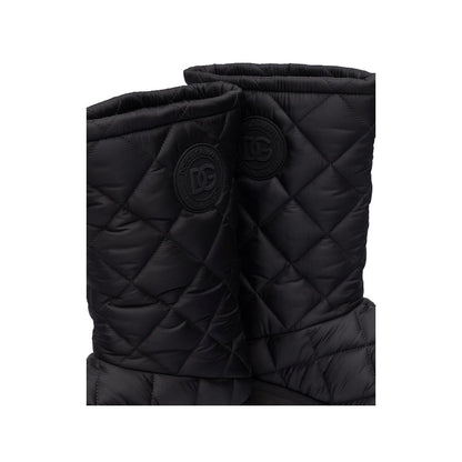Dolce &amp; Gabbana – Schwarze Nylonstiefel für Herren