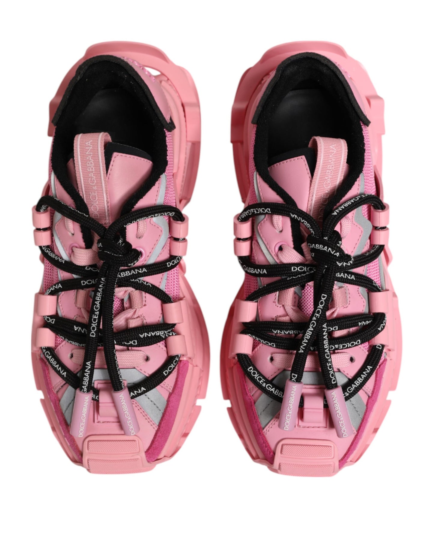 Dolce &amp; Gabbana Pink Low Top Space Damen Sneakers Schuhe