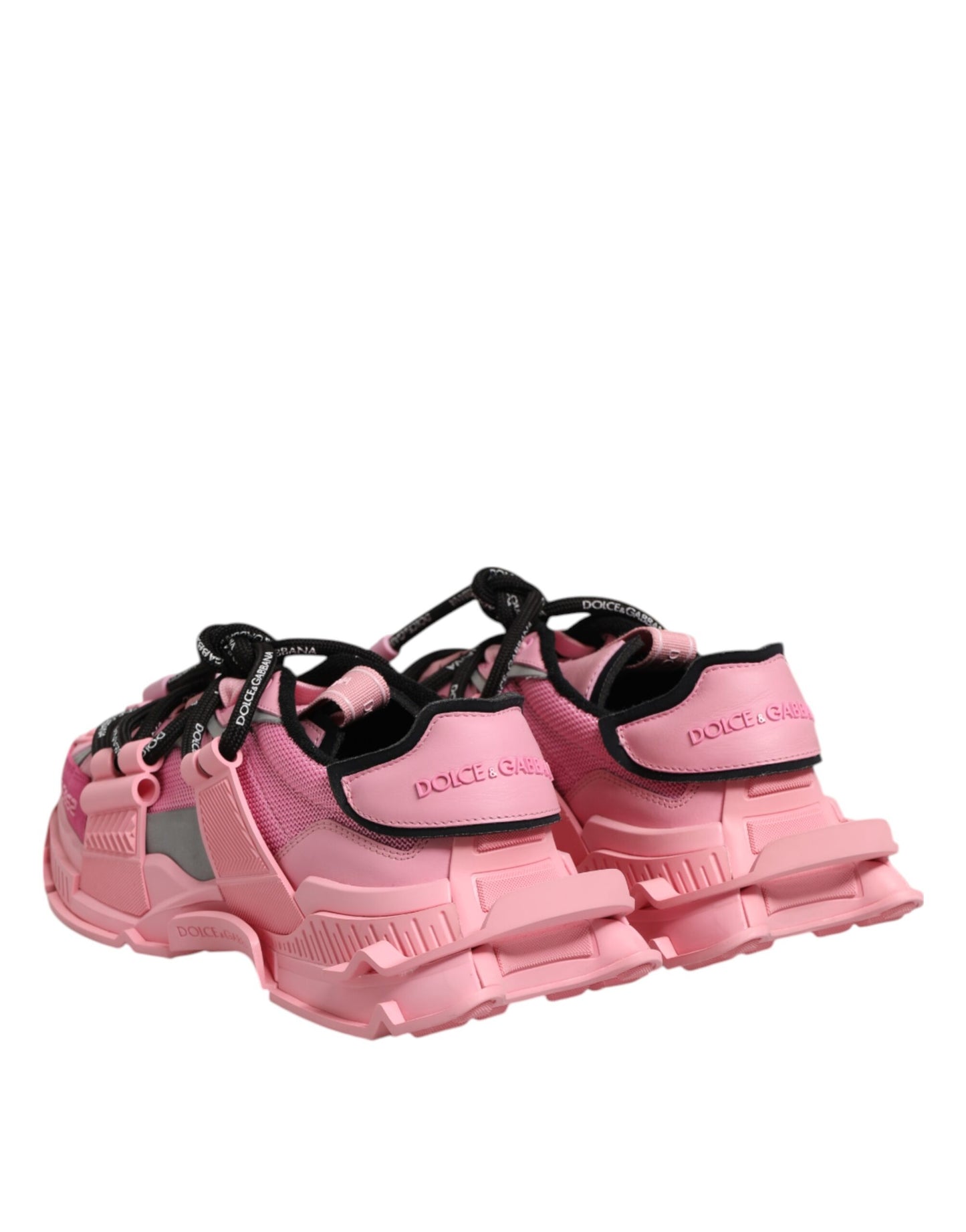 Dolce &amp; Gabbana Pink Low Top Space Damen Sneakers Schuhe