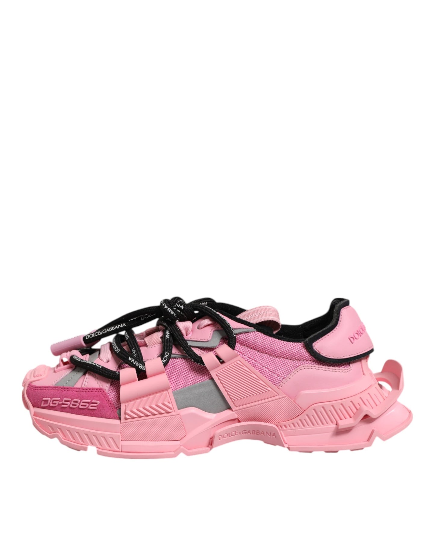 Dolce &amp; Gabbana Pink Low Top Space Damen Sneakers Schuhe