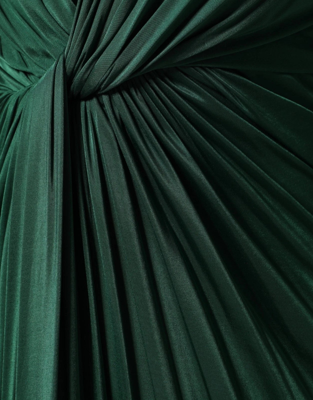 Dolce &amp; Gabbana – Dunkelgrünes, langärmliges Midikleid aus Viskose