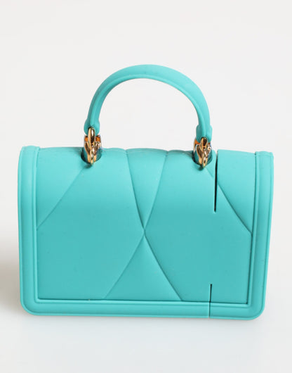 Dolce &amp; Gabbana Türkis Silikon Devotion Herz Cover Tasche Airpods Fall