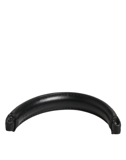 Dolce & Gabbana Black Small Ayers Leather Bag Handle Women Shoulder Strap