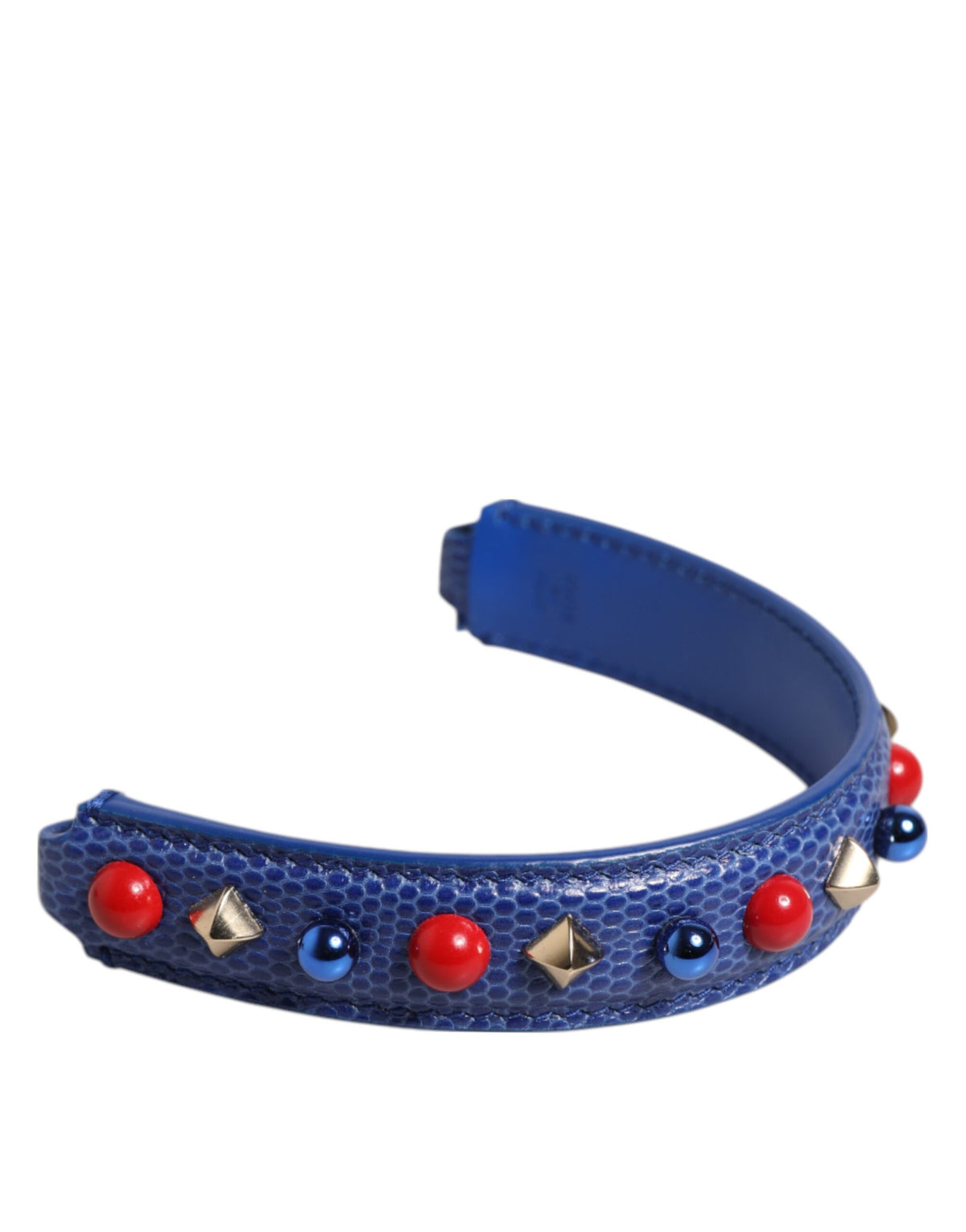 Dolce &amp; Gabbana Blau verzierter Ledertaschengriff Damen Schultergurt