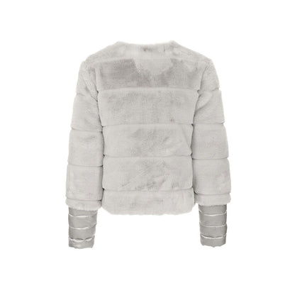 Maison Espin Gray Polyester Jackets & Coat