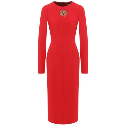 Dolce & Gabbana Red Viscose Dress