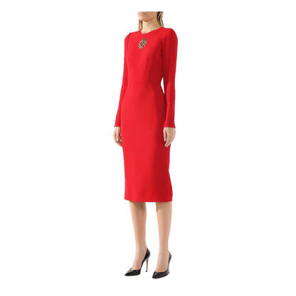 Dolce & Gabbana Red Viscose Dress