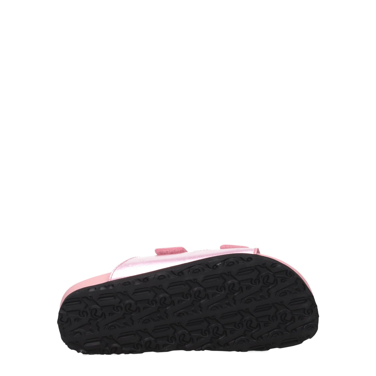 Palm Angels Pink Leather Slippers Sandals