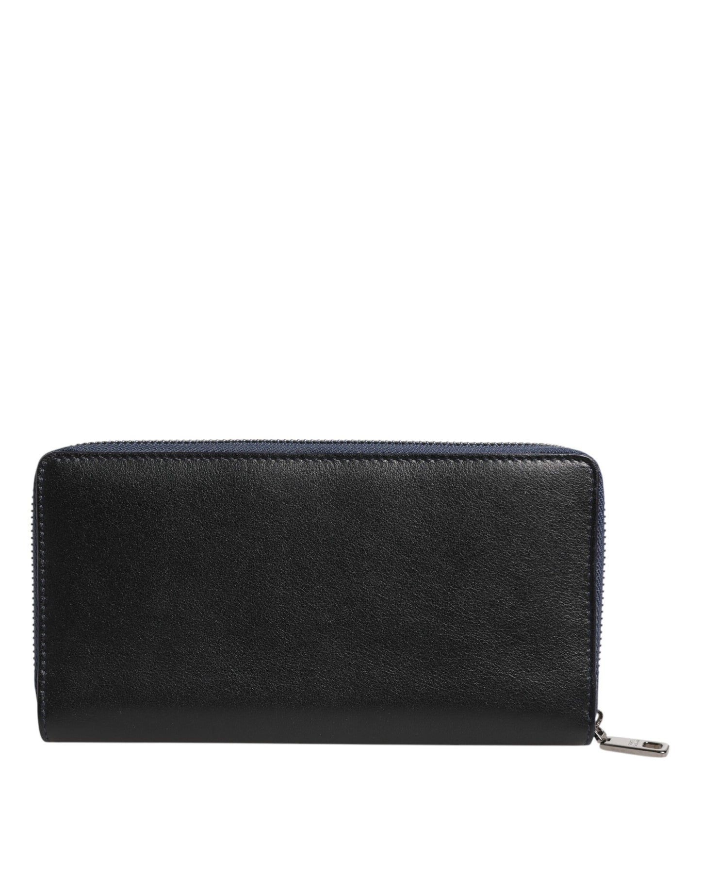 Dolce &amp; Gabbana Herren Continental Clutch aus exotischem Leder in Schwarz und Blau