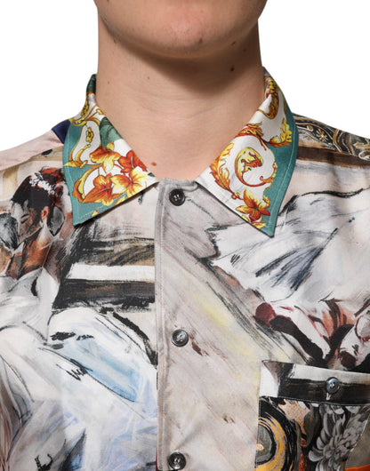 Dolce &amp; Gabbana Hawaii-Freizeithemd mit mehrfarbigem Muschel-Print