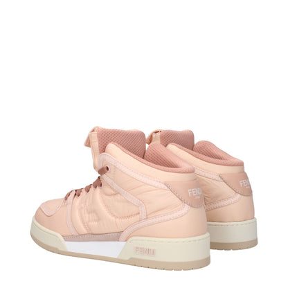 Fendi Pinke Nylon High-Top Sneaker