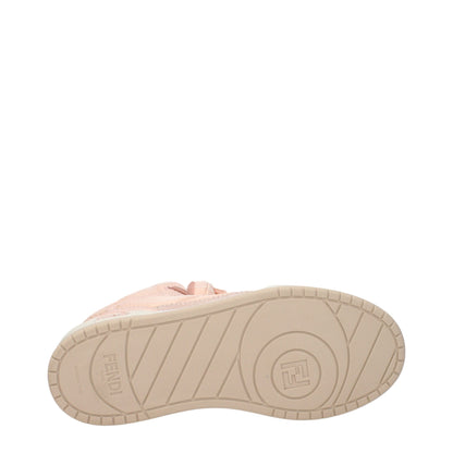 Fendi Pinke Nylon High-Top Sneaker