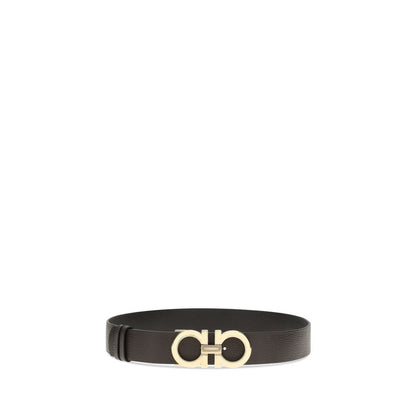Ferragamo Brown Calf Leather Bos Taurus Belt