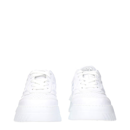 Weiße Ledersneaker von Versace